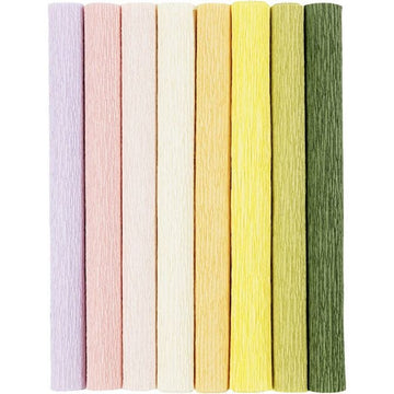 Krepppapier-Set Pastell 25x60 cm