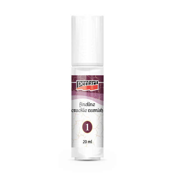 Pentart Fineline Crackle Varnish 2-Komponenten Krakelierlack-Set feine Linien