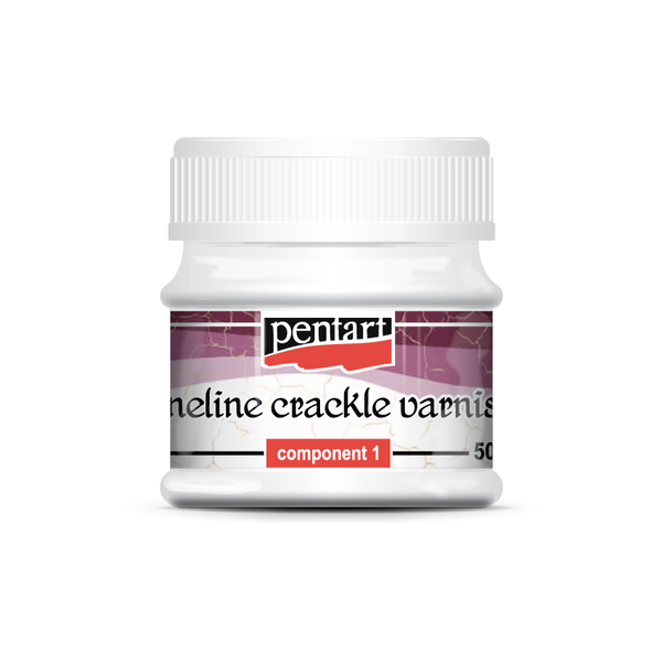 Pentart Fineline Crackle Varnish 2-Komponenten Krakelierlack-Set feine Linien