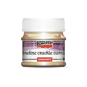 Pentart Fineline Crackle Varnish 2-Komponenten Krakelierlack-Set feine Linien