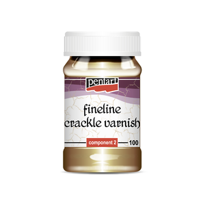 Pentart Fineline Crackle Varnish 2-Komponenten Krakelierlack-Set feine Linien