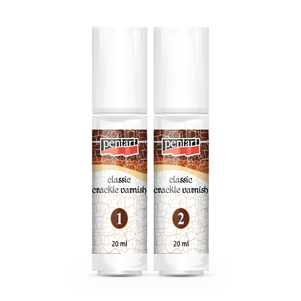 Pentart Classic Crackle Varnish 2-Komponenten Krakelierlack transparent