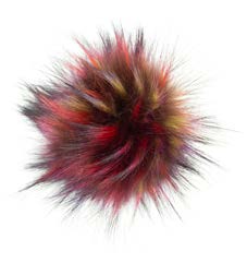Pro Lana Fell Pompon künstlich Druckknopf 100 % Acryl  12cm