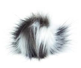Pro Lana Fell Pompon künstlich Druckknopf 100 % Acryl  12cm