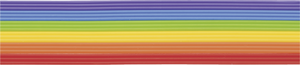 Wachsstreifen Set Grundfarben Regenbogen 200mm