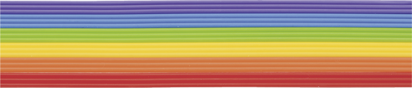 Wachsstreifen Set Grundfarben Regenbogen 200mm