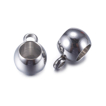 Tube Bails Bead 304 Edelstahl 9x6x5mm 1 Stück