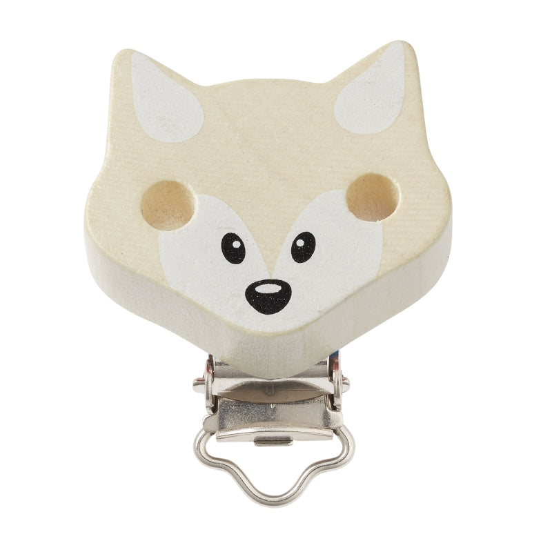 Schnulli Clip Fuchs 37x11mm, 4 verschiedene Farben