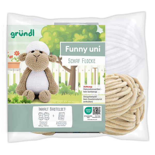 Gründl Häkel-Set Funny Uni Tiere