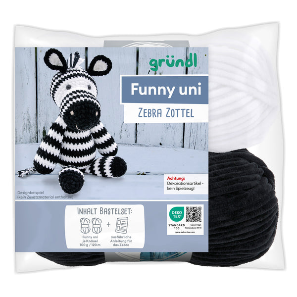 Gründl Häkel-Set Funny Uni Tiere