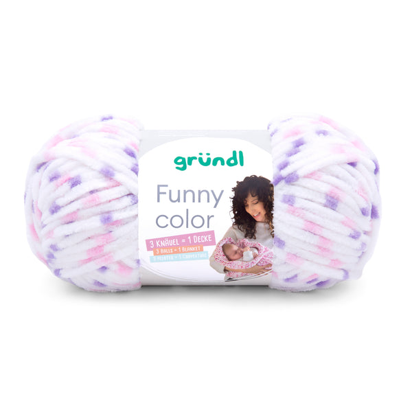 Gründl Funny Color Chenillegarn fine 100g 120m