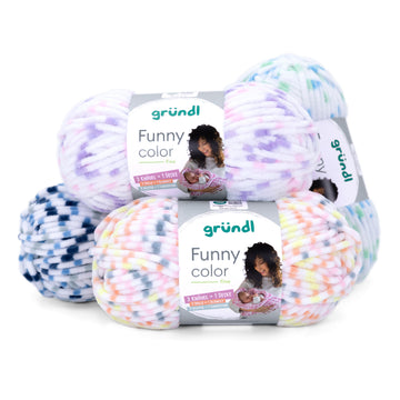 Gründl Funny Color Chenillegarn fine 100g 120m