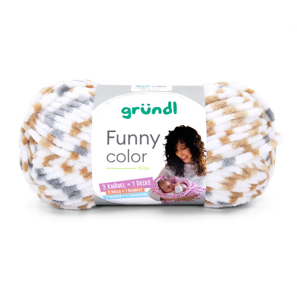 Gründl Funny Color Chenillegarn fine 100g 120m