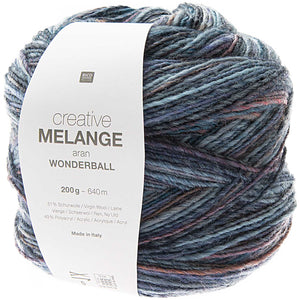 Rico Creative Melange Aran WONDERBALL Wolle 200g / 640m