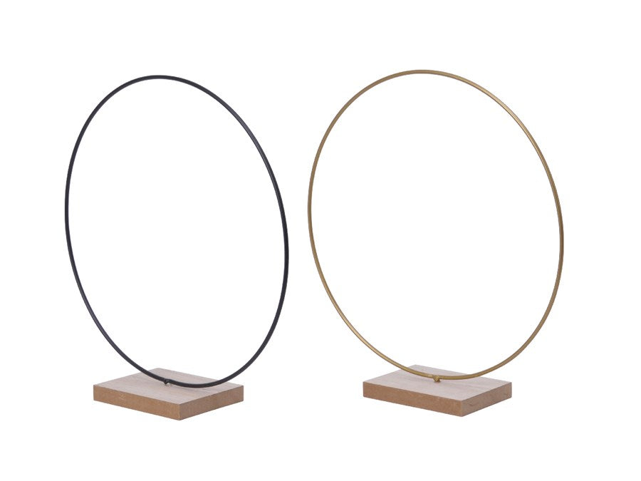 Drahtringe auf Ständer 30cm Metallring stehend