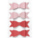 3D Sticker Schleifen Glitter FSC MIX rosa rot 8x2,5cm 4 Stück