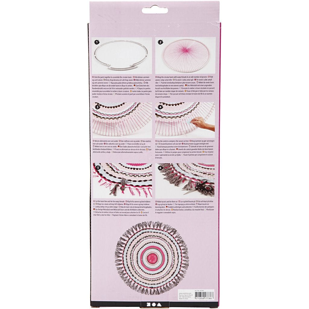 Webrahmen rund 90cm runder Webrahmen