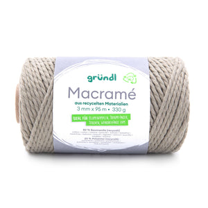 Gründl Makramee Garn 3mm 95m 330g