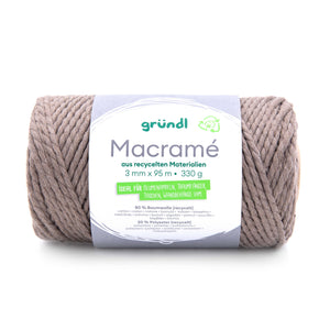 Gründl Makramee Garn 3mm 95m 330g