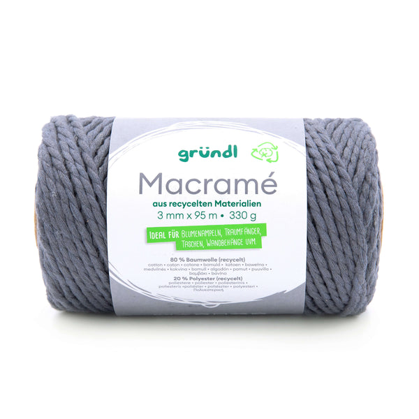 Gründl Macramé Garn 3mm 95m 330g