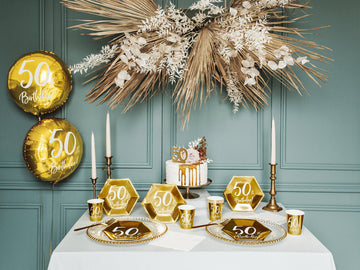 Luftballon 50th Birthday gold