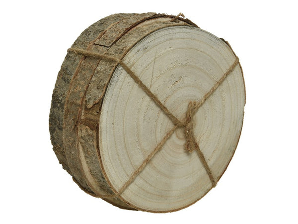 Holzscheiben Set 16x2cm 3Stück/Set natur