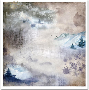 Scrapbooking-Papier-Set Wintertiere, 10 Stück/Packung, 30 x 30 cm, 200 g