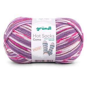 Gründl Hot Socks Como Sockenwolle 6-fach 75 % Schurwolle (superwash) 25 % Polyamid 150 g / 375 m