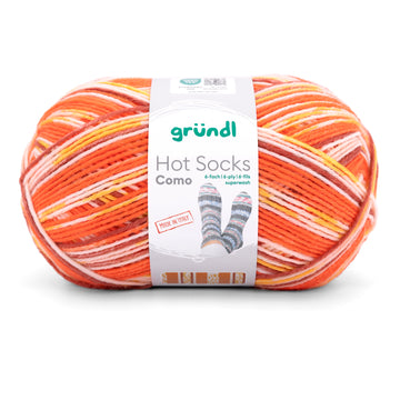 Gründl Hot Socks Como Sockenwolle 6-fach 75 % Schurwolle (superwash) 25 % Polyamid 150 g / 375 m