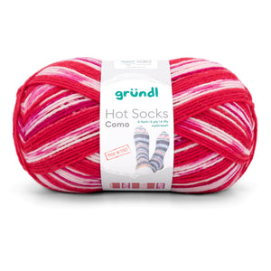 Gründl Hot Socks Como Sockenwolle 6-fach 75 % Schurwolle (superwash) 25 % Polyamid 150 g / 375 m