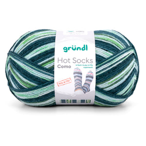 Gründl Hot Socks Como Sockenwolle 6-fach 75 % Schurwolle (superwash) 25 % Polyamid 150 g / 375 m