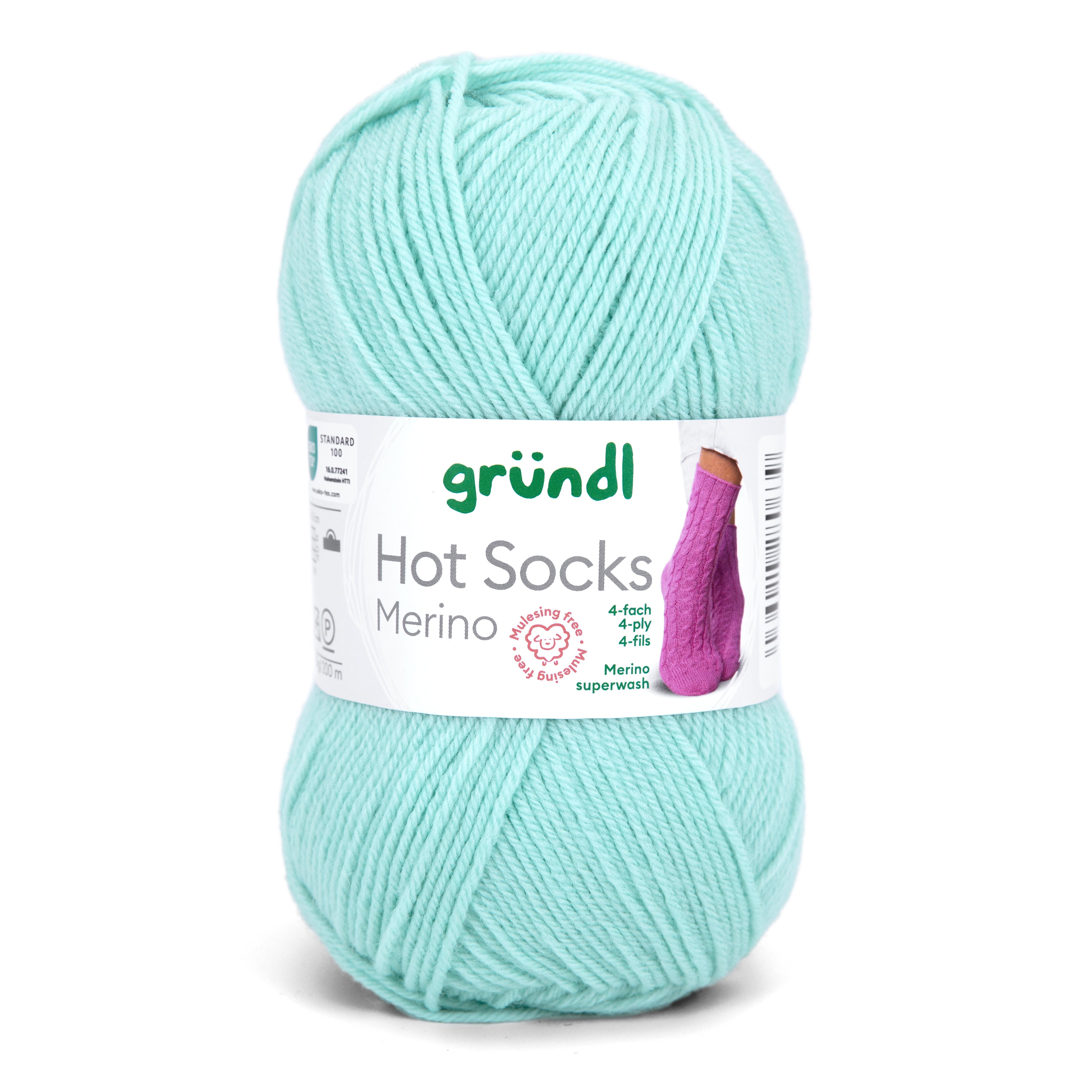 Gründl Hot Socks Merino Sockenwolle 75 % Schurwolle 25 % Polyamid 50 g / 200 m