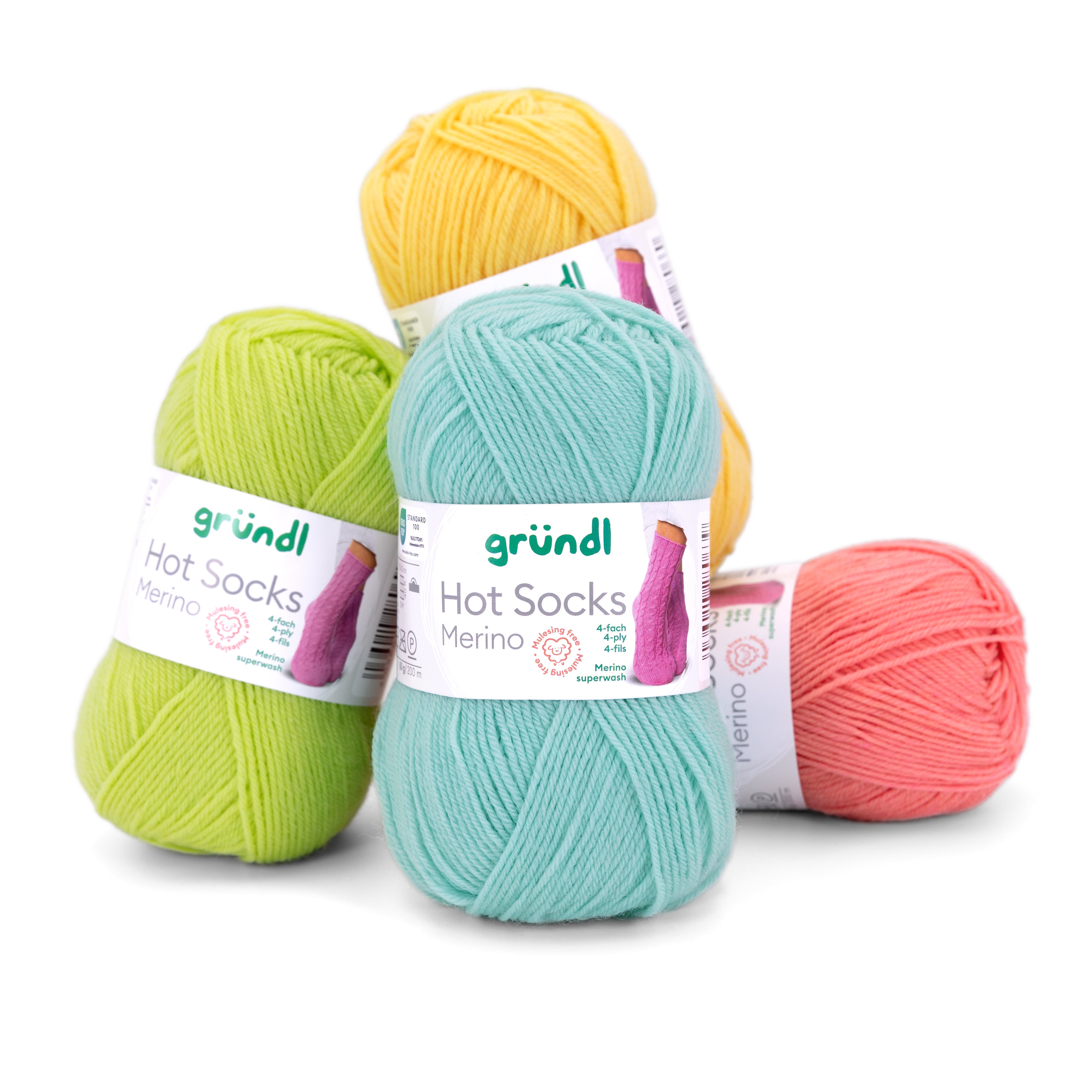 Gründl Hot Socks Merino Sockenwolle 75 % Schurwolle 25 % Polyamid 50 g / 200 m