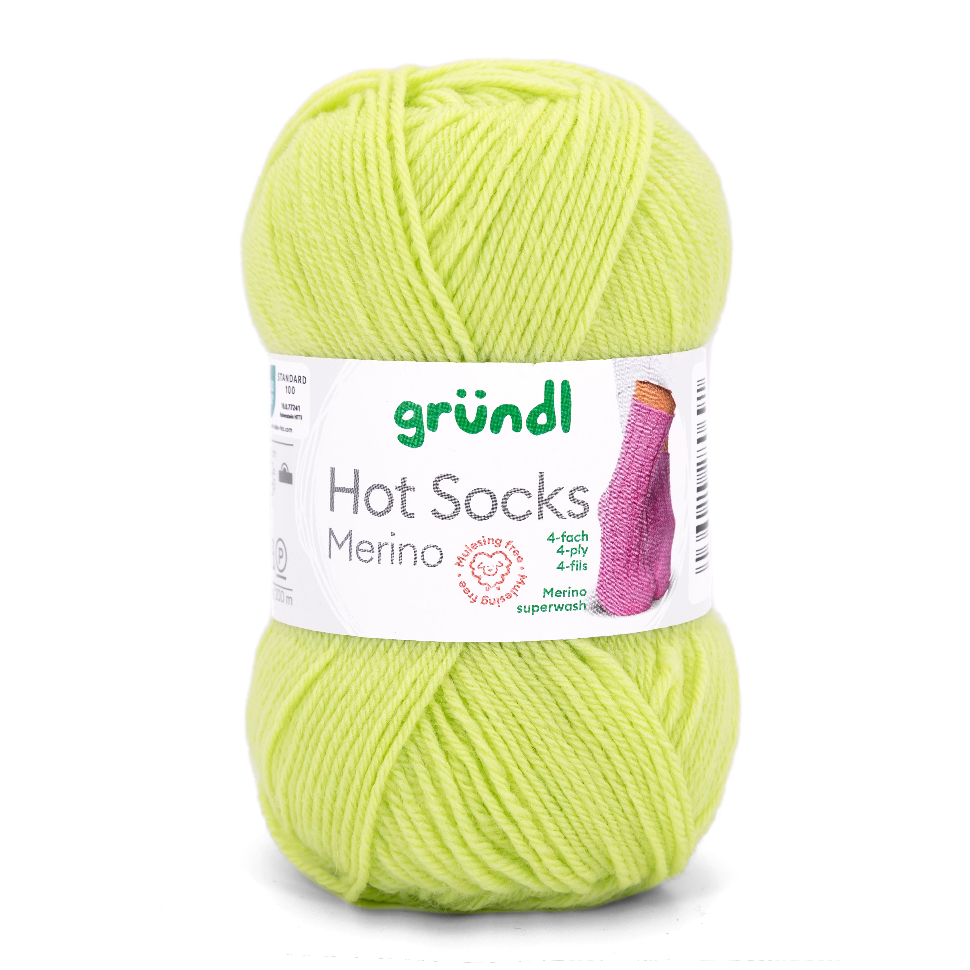 Gründl Hot Socks Merino Sockenwolle 75 % Schurwolle 25 % Polyamid 50 g / 200 m
