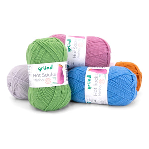 Gründl Hot Socks Merino Sockenwolle 75 % Schurwolle 25 % Polyamid 50 g / 200 m