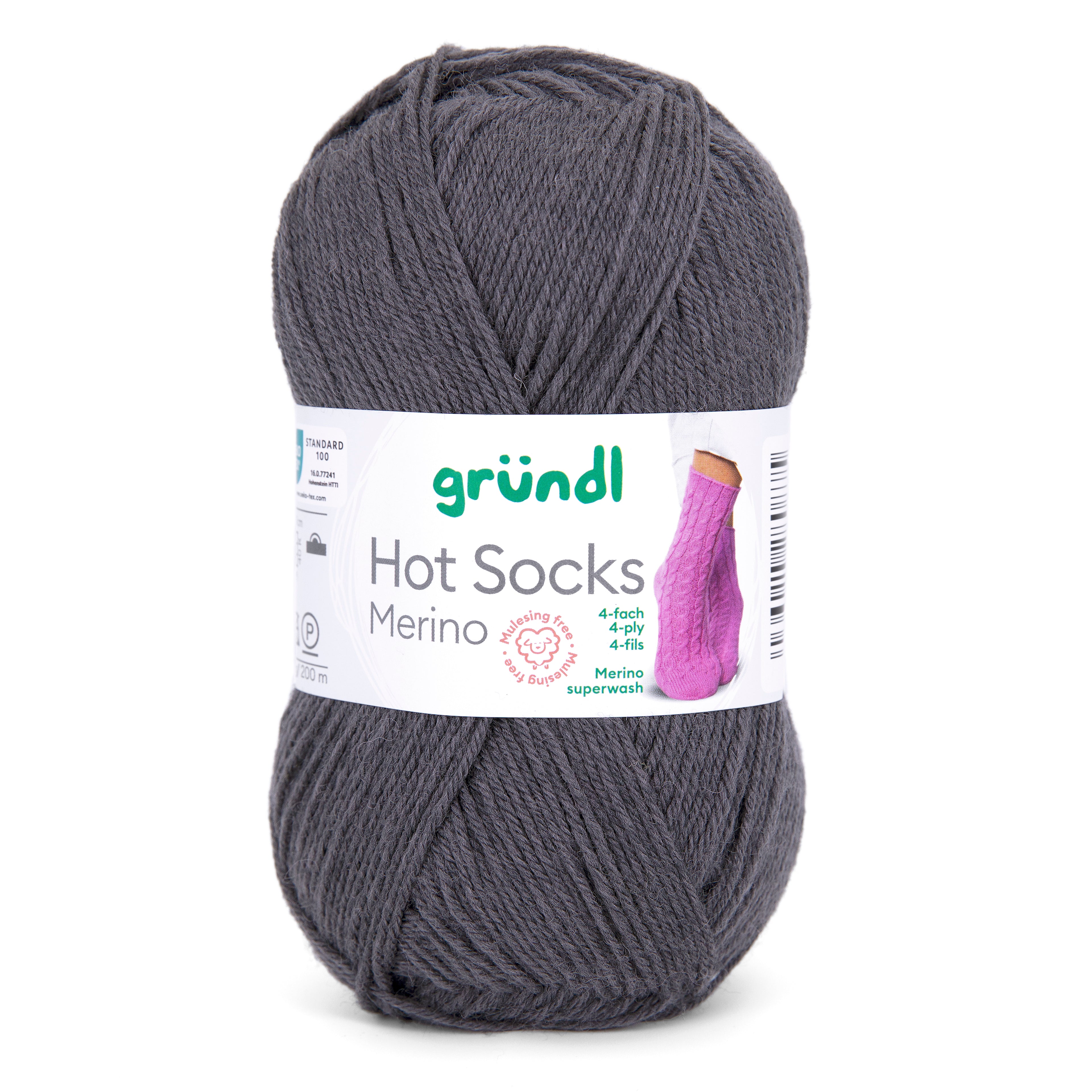 Gründl Hot Socks Merino Sockenwolle 75 % Schurwolle 25 % Polyamid 50 g / 200 m