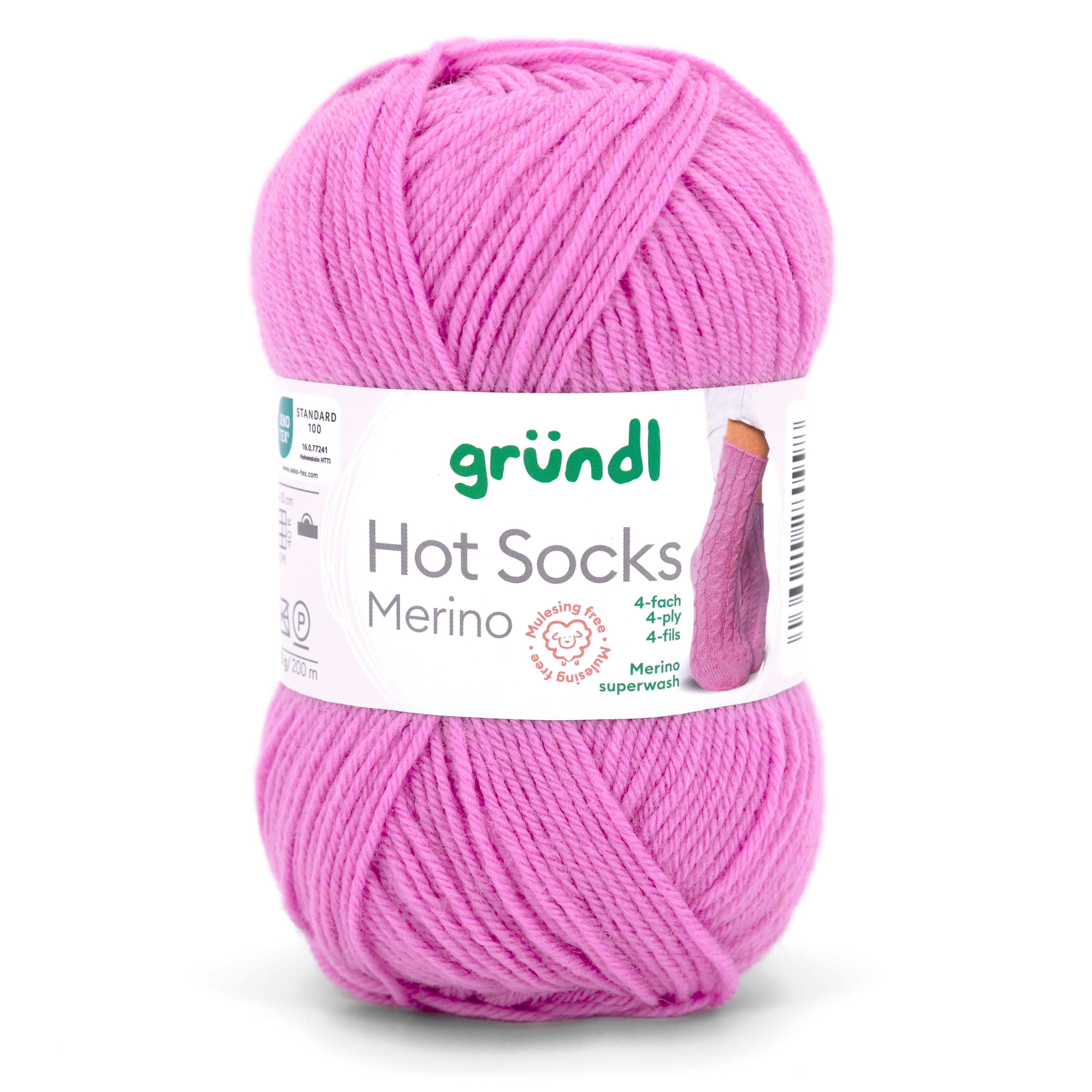 Gründl Hot Socks Merino Sockenwolle 75 % Schurwolle 25 % Polyamid 50 g / 200 m