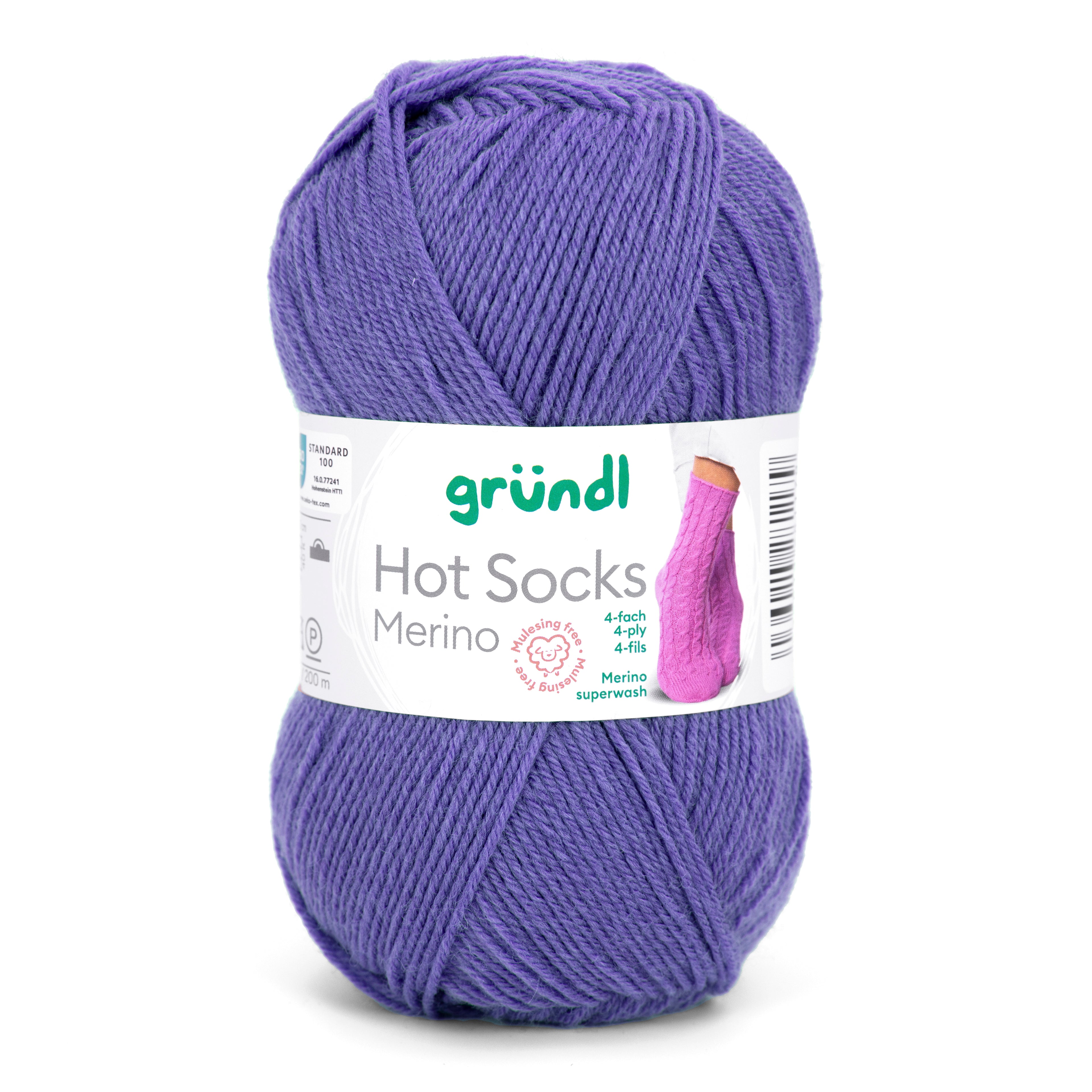 Gründl Hot Socks Merino Sockenwolle 75 % Schurwolle 25 % Polyamid 50 g / 200 m