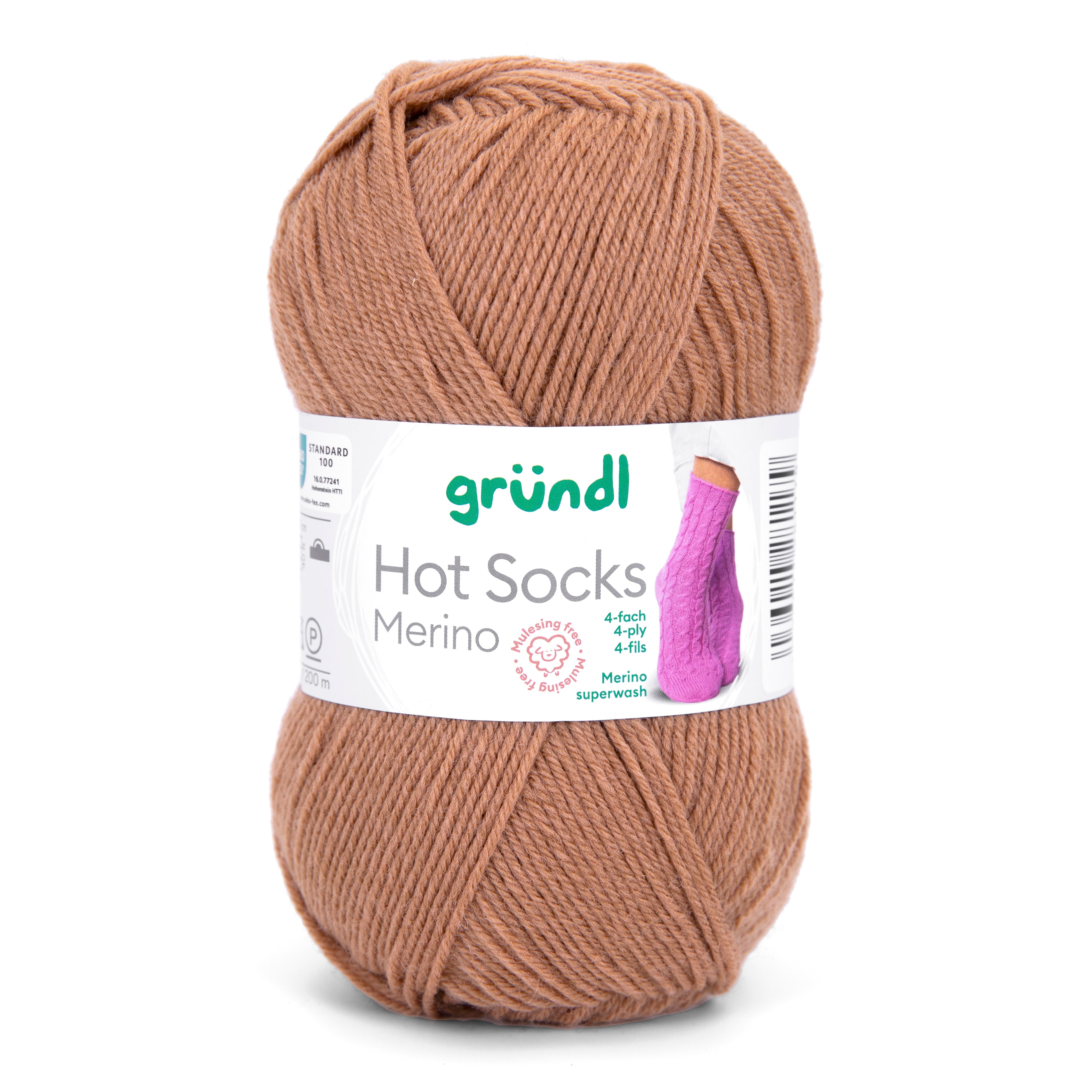 Gründl Hot Socks Merino Sockenwolle 75 % Schurwolle 25 % Polyamid 50 g / 200 m