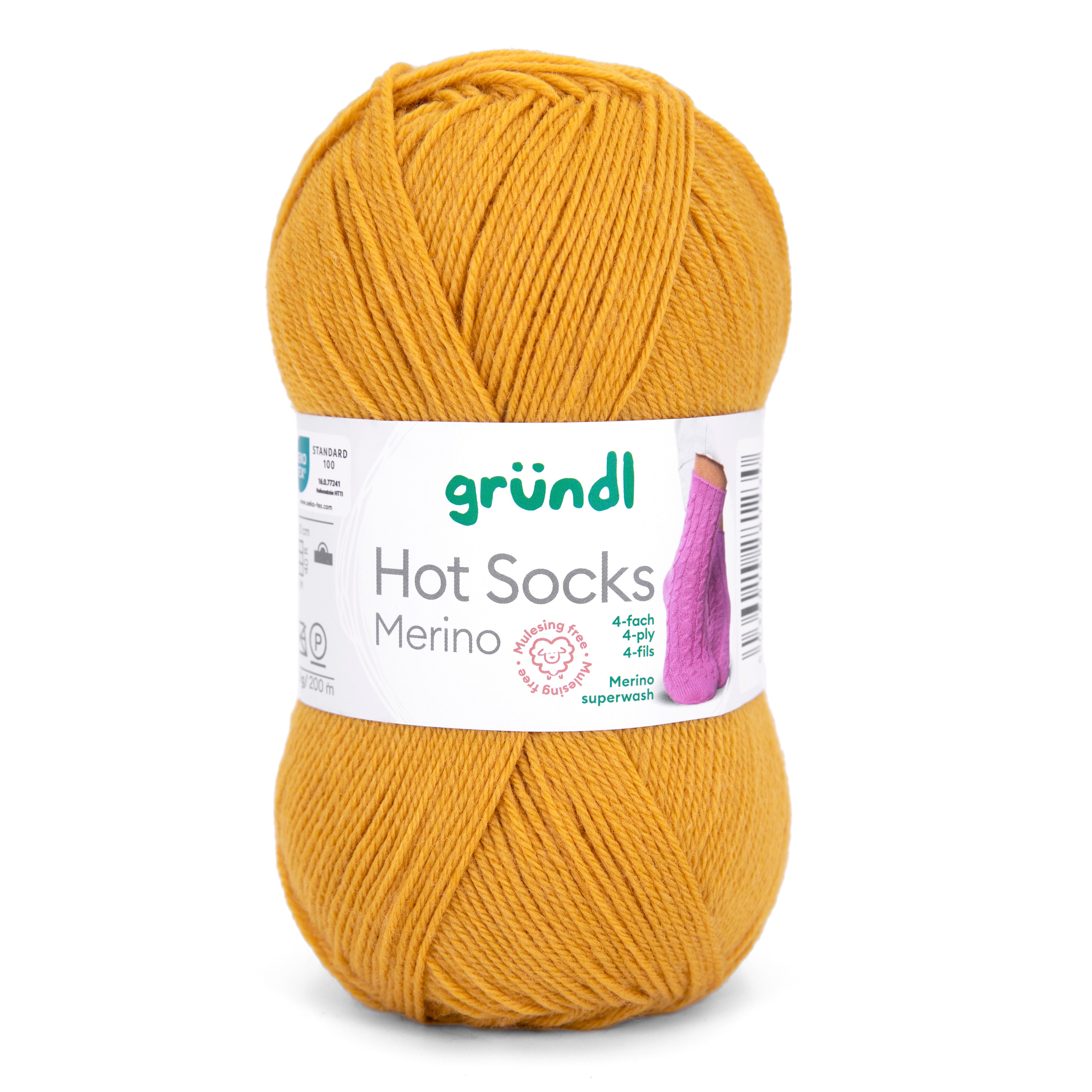 Gründl Hot Socks Merino Sockenwolle 75 % Schurwolle 25 % Polyamid 50 g / 200 m