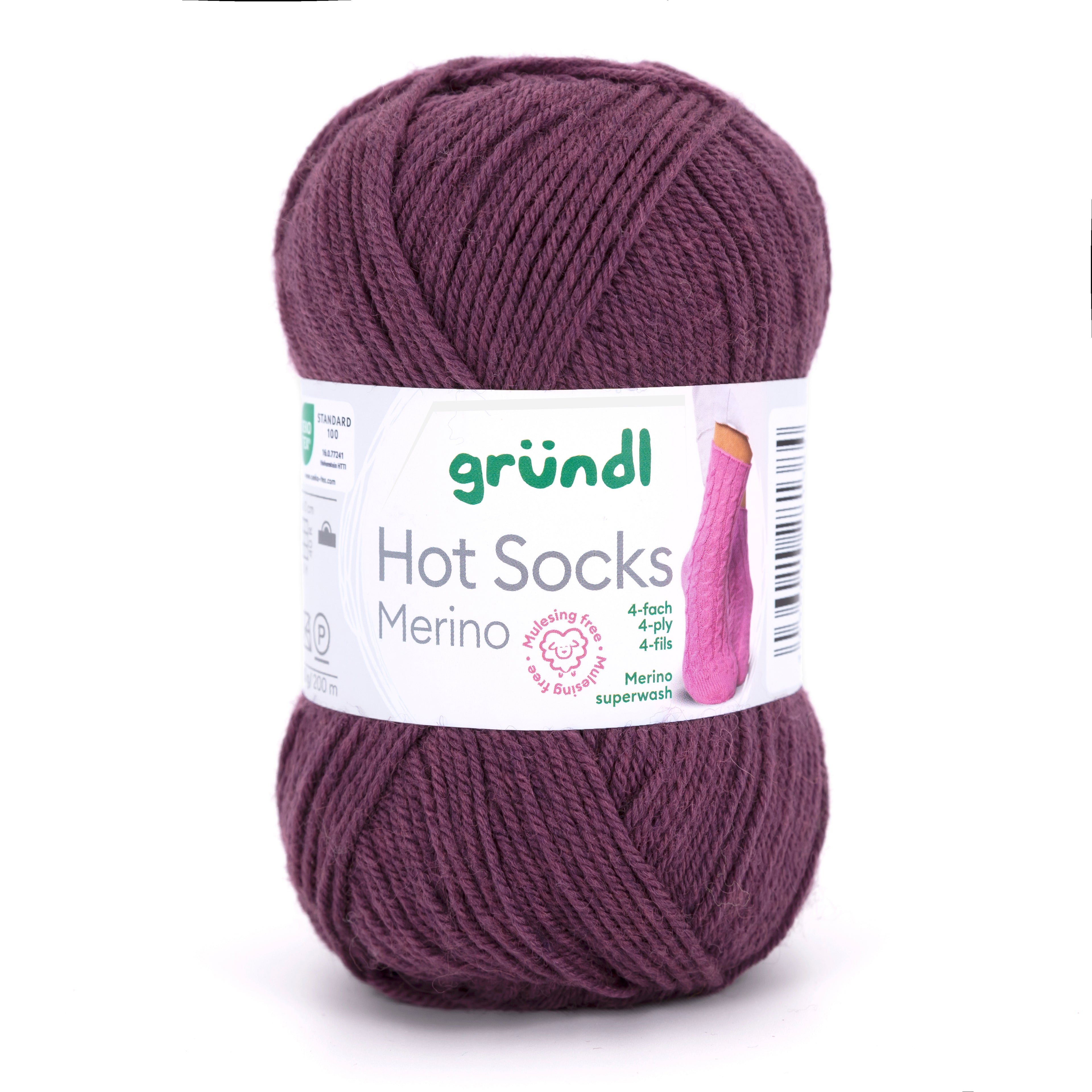Gründl Hot Socks Merino Sockenwolle 75 % Schurwolle 25 % Polyamid 50 g / 200 m