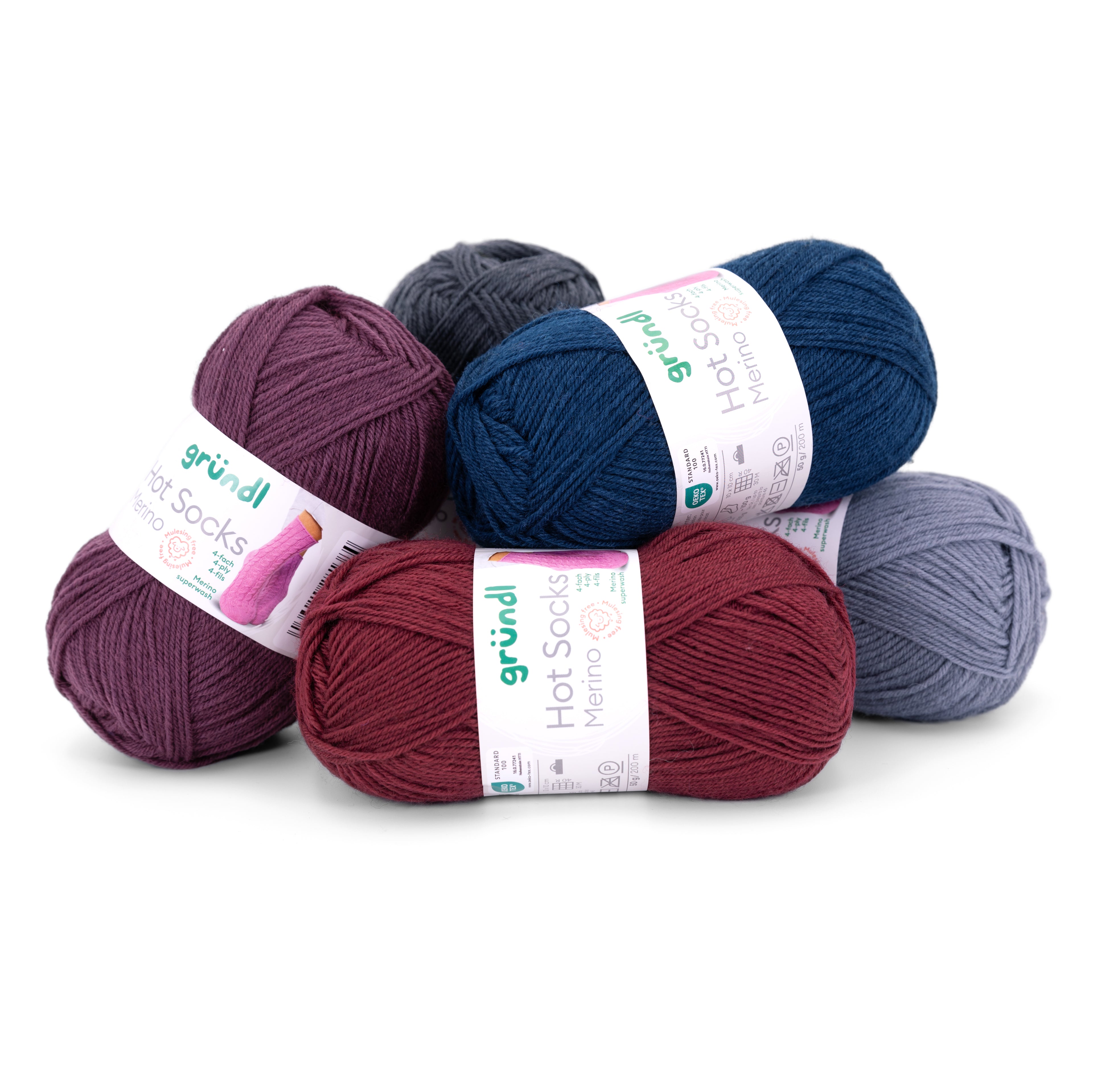 Gründl Hot Socks Merino Sockenwolle 75 % Schurwolle 25 % Polyamid 50 g / 200 m