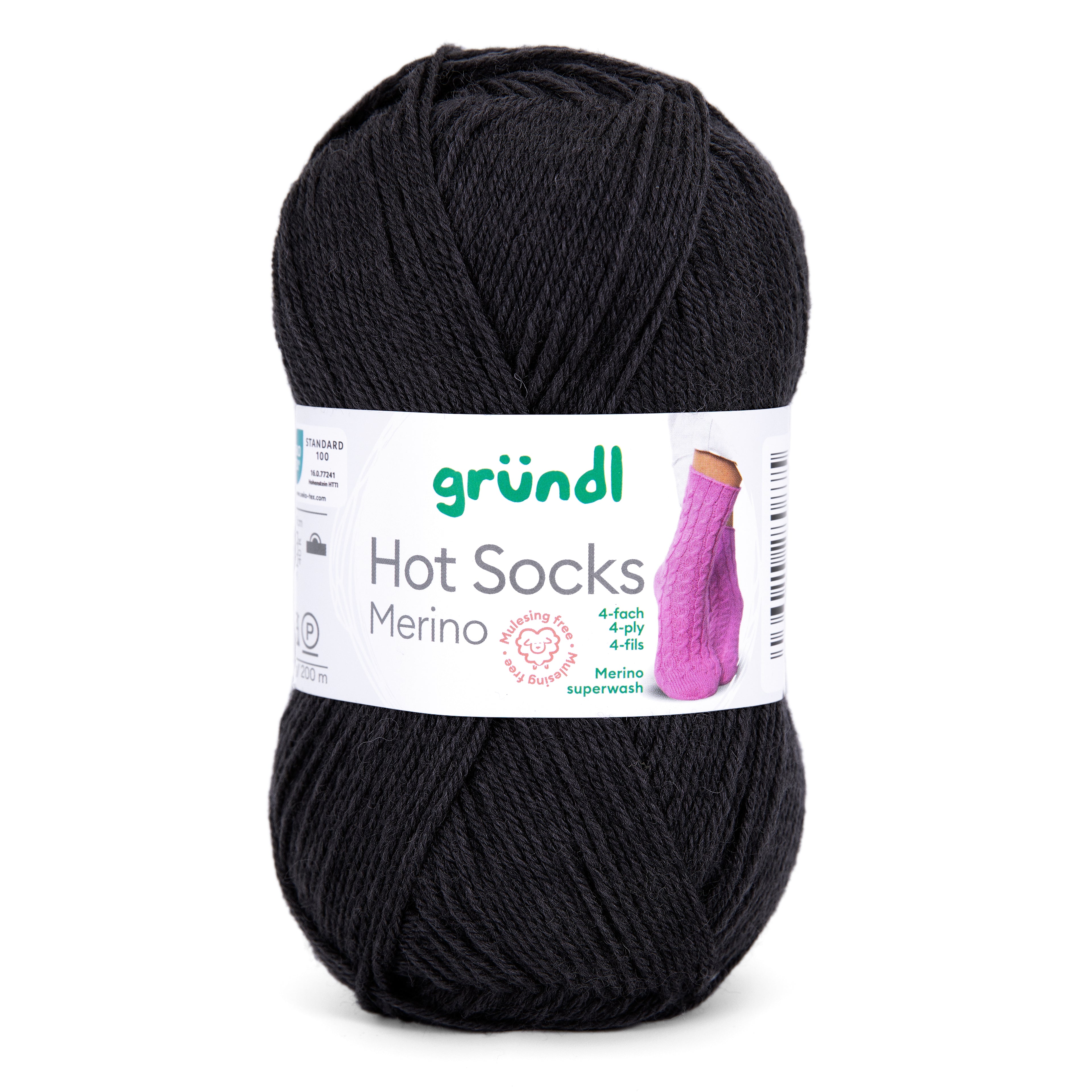 Gründl Hot Socks Merino Sockenwolle 75 % Schurwolle 25 % Polyamid 50 g / 200 m