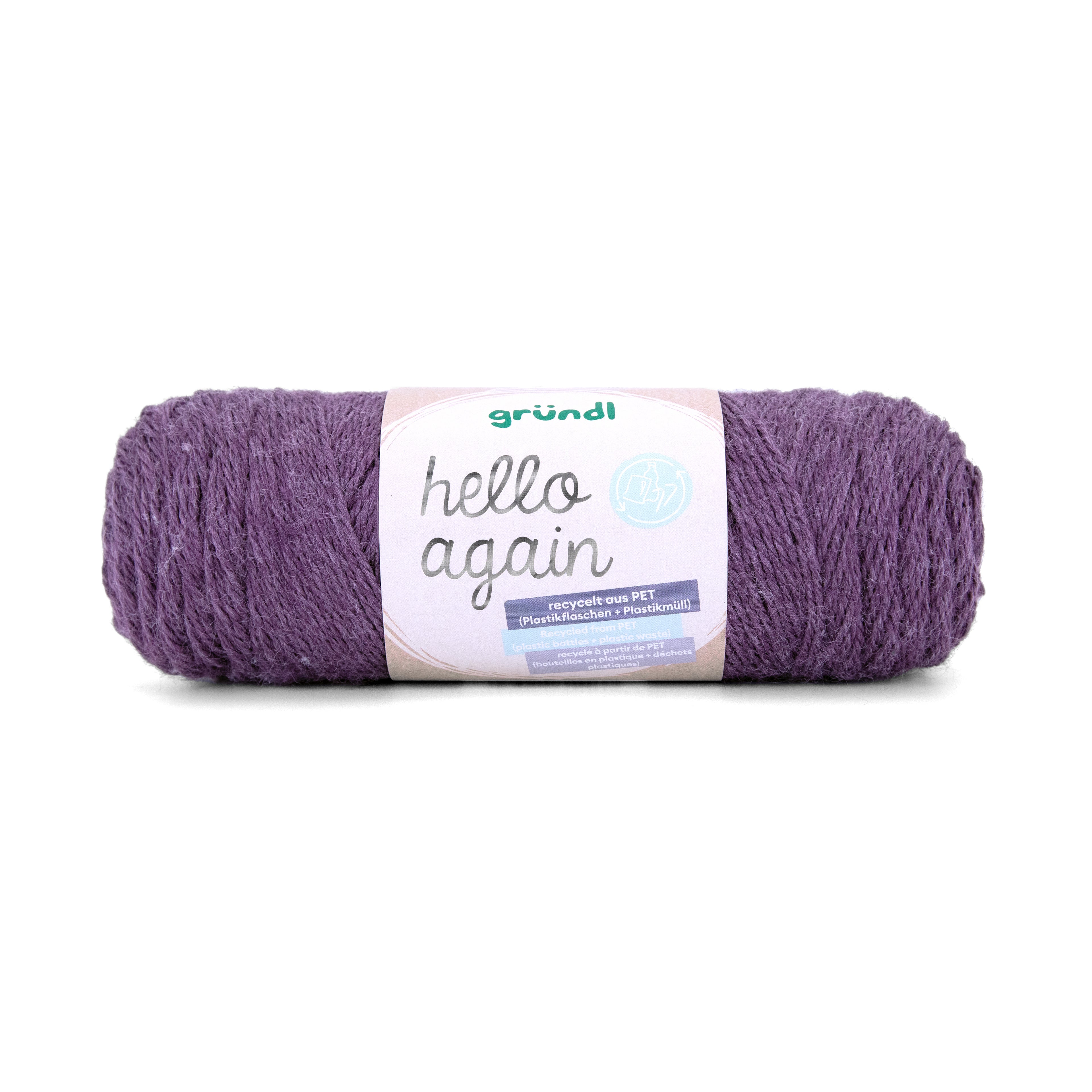 Gründl Hello Again Garn 100 % Polyester recycelt 100g / 210m