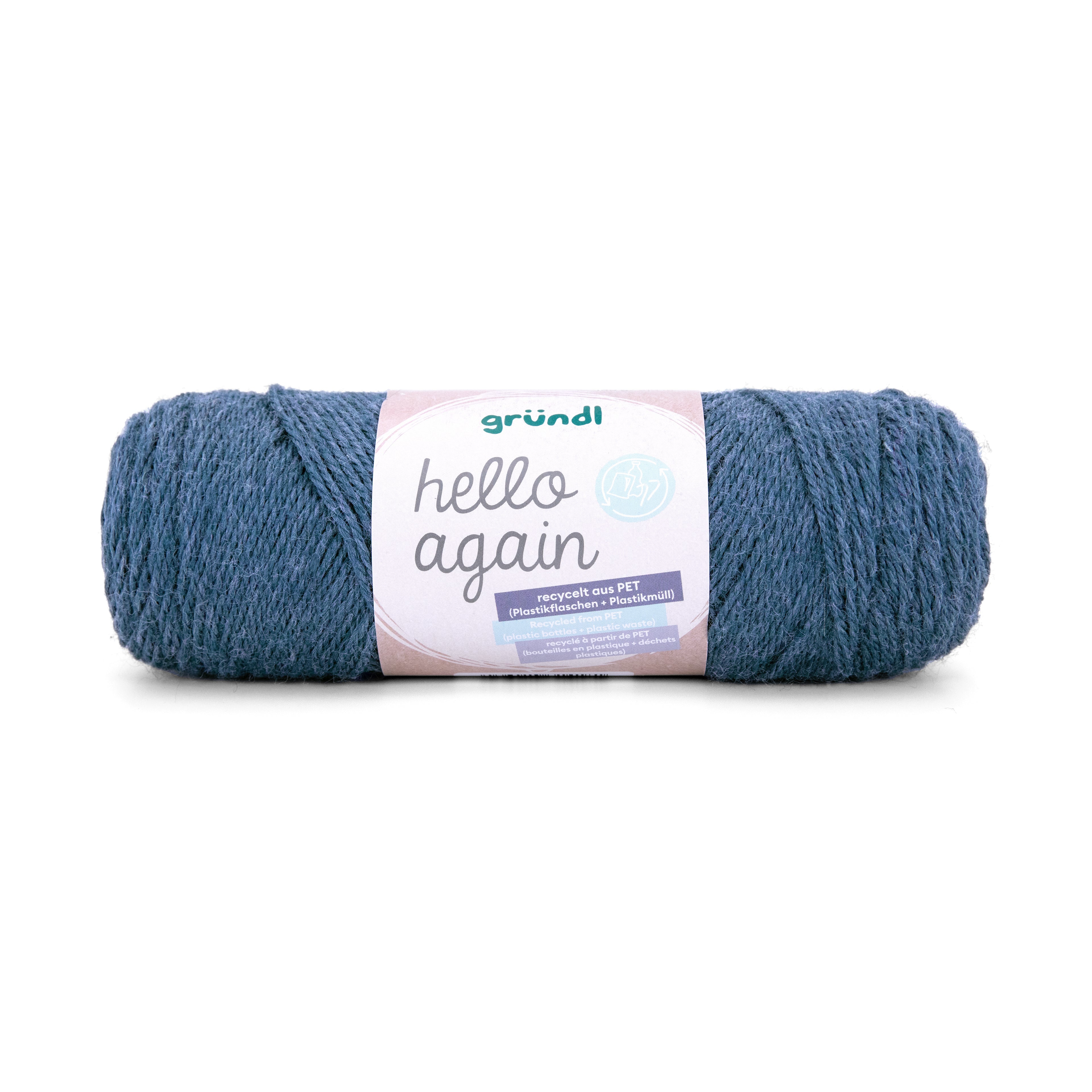 Gründl Hello Again Garn 100 % Polyester recycelt 100g / 210m