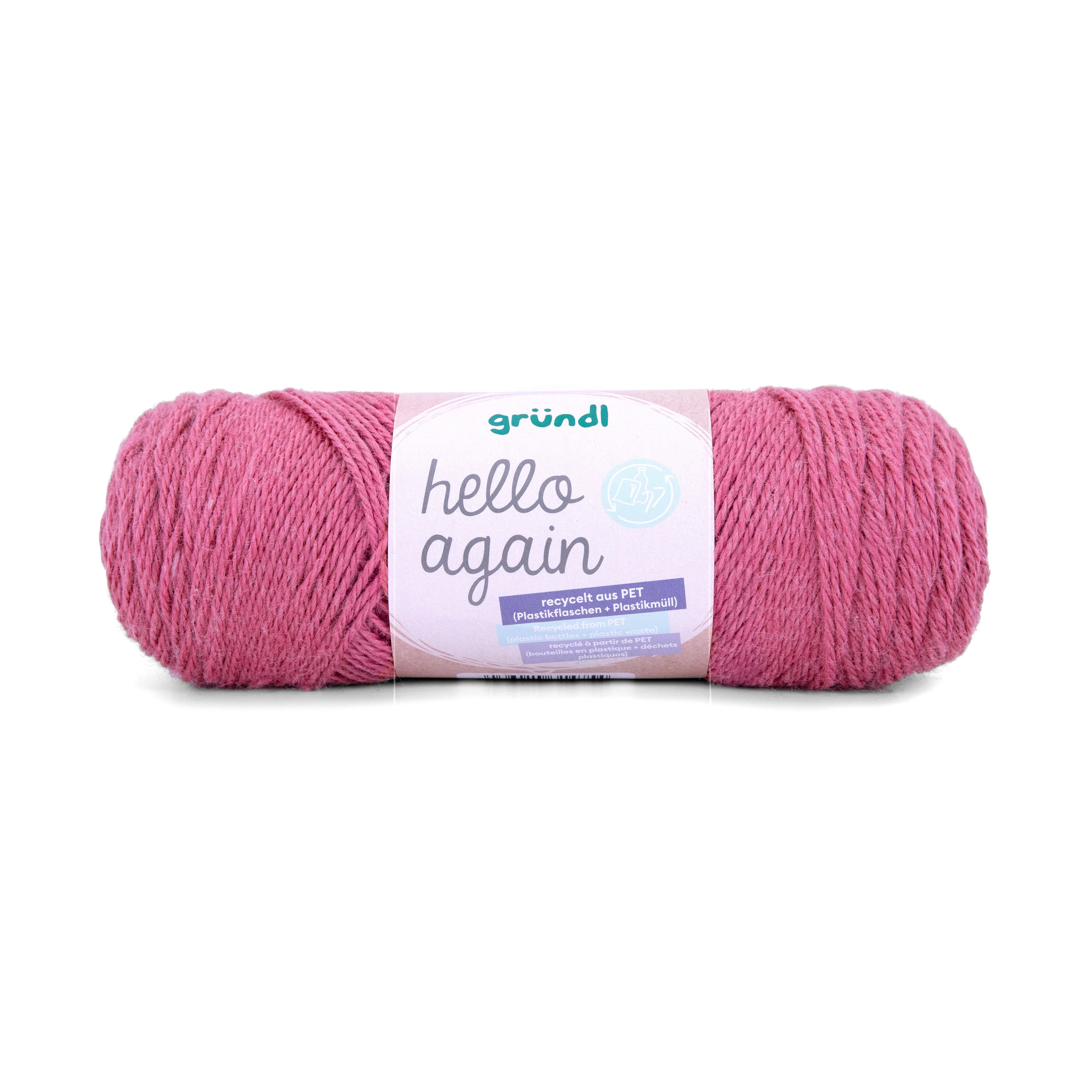 Gründl Hello Again Garn 100 % Polyester recycelt 100g / 210m