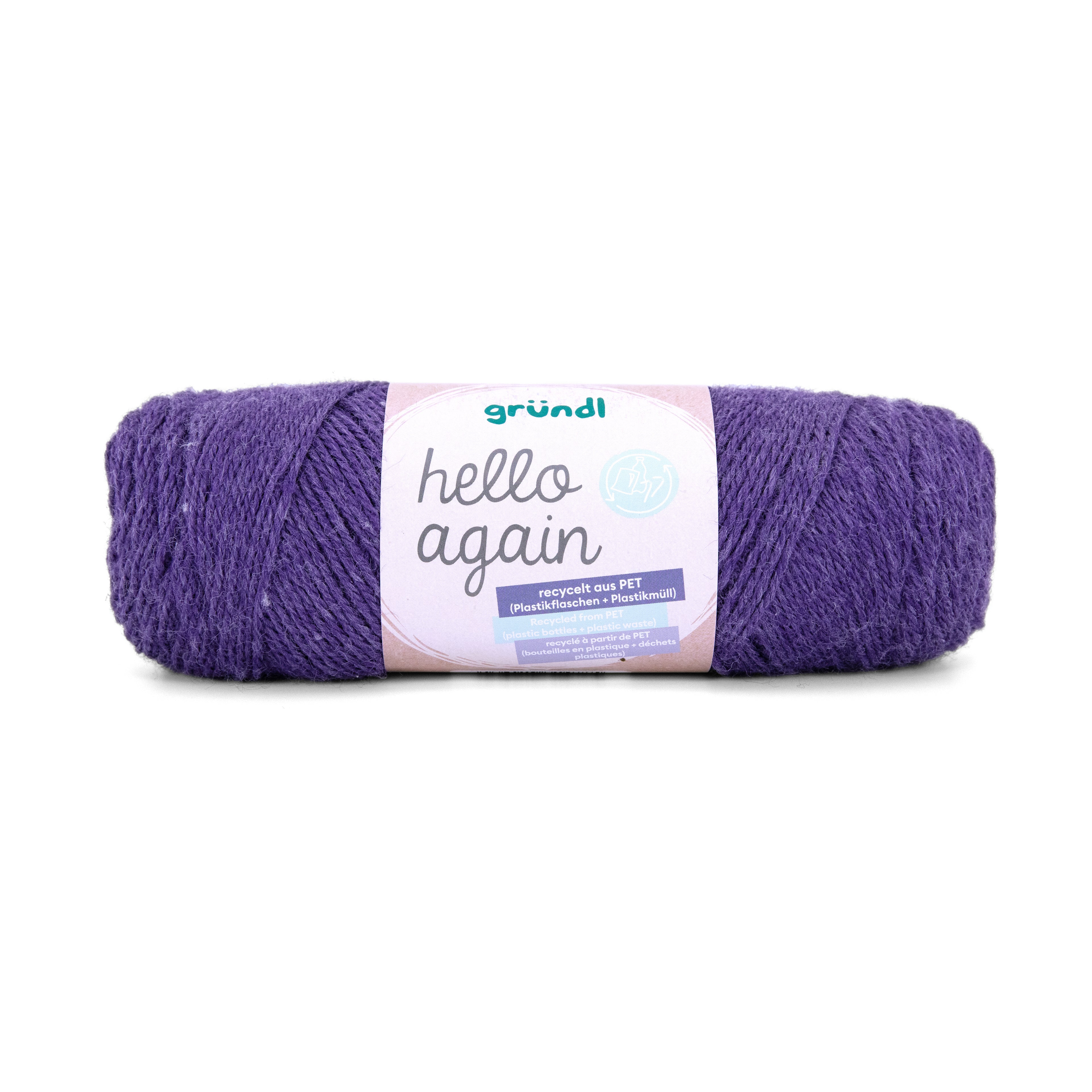 Gründl Hello Again Garn 100 % Polyester recycelt 100g / 210m