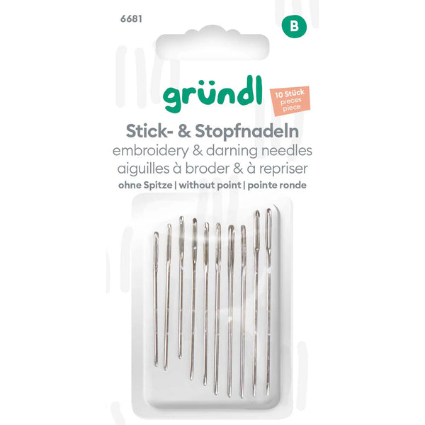 Stick- und Stopfnadeln ohne Spitze 10 Stück