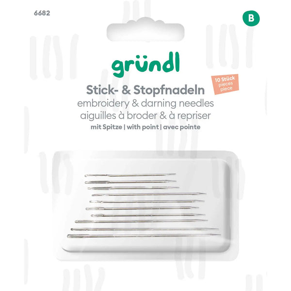 Stick- und Stopfnadeln mit Spitze 10 Stück