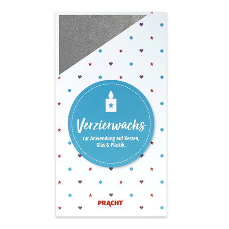 Verzier-Wachsfolie uni matt silber 20x10cm 2 Stk./Pkg